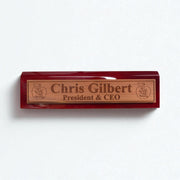 Desk Wedge Name Plate - PERSONALIZED - It takes a big heart to shape little minds - 11 Inches