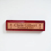Desk Wedge Name Plate - PERSONALIZED - Leg Lamp - 11 Inches