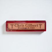 Desk Wedge Name Plate - PERSONALIZED - Pharmaceutical Caduceus Hermes - 11 Inches