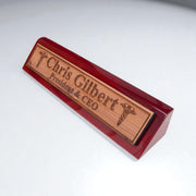 Desk Wedge Name Plate - PERSONALIZED - Pharmaceutical Caduceus Hermes - 11 Inches