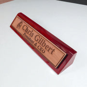 Desk Wedge Name Plate - PERSONALIZED - Native American Indian - 11 Inches