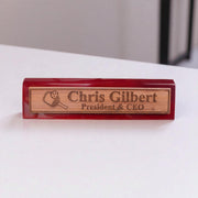 Desk Wedge Name Plate - PERSONALIZED - Pickleball - 11 Inches