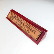 Desk Wedge Name Plate - PERSONALIZED - Butterfly - 11 Inches