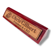 Desk Wedge Name Plate - PERSONALIZED - Casino Poker Dice - 11 Inches