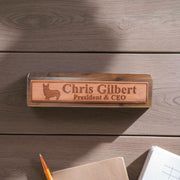 Desk Wedge Name Plate - PERSONALIZED - Corgi - 11 Inches