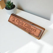 Desk Wedge Name Plate - PERSONALIZED - Pickleball - 11 Inches