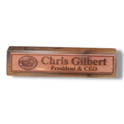 Desk Wedge Name Plate - PERSONALIZED - Noahs Ark - 11 Inches