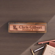 Desk Wedge Name Plate - PERSONALIZED - Louisiana - 11 Inches - Cajun