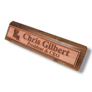 Desk Wedge Name Plate - PERSONALIZED - Louisiana - 11 Inches - Cajun