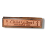 Desk Wedge Name Plate - PERSONALIZED - Leg Lamp - 11 Inches