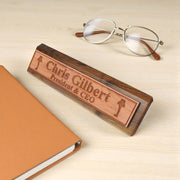 Desk Wedge Name Plate - PERSONALIZED - Leg Lamp - 11 Inches