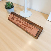 Desk Wedge Name Plate - PERSONALIZED - Horse - 11 Inches