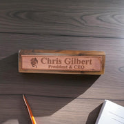 Desk Wedge Name Plate - PERSONALIZED - Flying Dragon - 11 Inches
