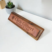 Desk Wedge Name Plate - PERSONALIZED - Flying Dragon - 11 Inches