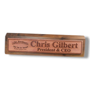 Desk Wedge Name Plate - PERSONALIZED - 2nd Amendment - 11 Inches