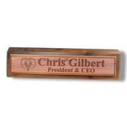 Desk Wedge Name Plate - PERSONALIZED - Kidney - 11 Inches