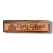 Desk Wedge Name Plate - PERSONALIZED - Happy Halloween - 11 Inches
