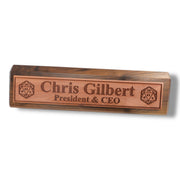 Desk Wedge Name Plate - PERSONALIZED - D20 - 11 Inches