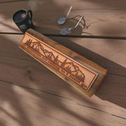 Desk Wedge Name Plate - The Mountains are calling - 11 Inches
