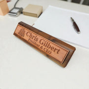 Desk Wedge Name Plate - PERSONALIZED - With God all things are possible - 11 Inches