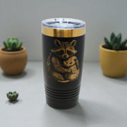 20oz Tumbler - CUSTOM - Raccoon and Baby