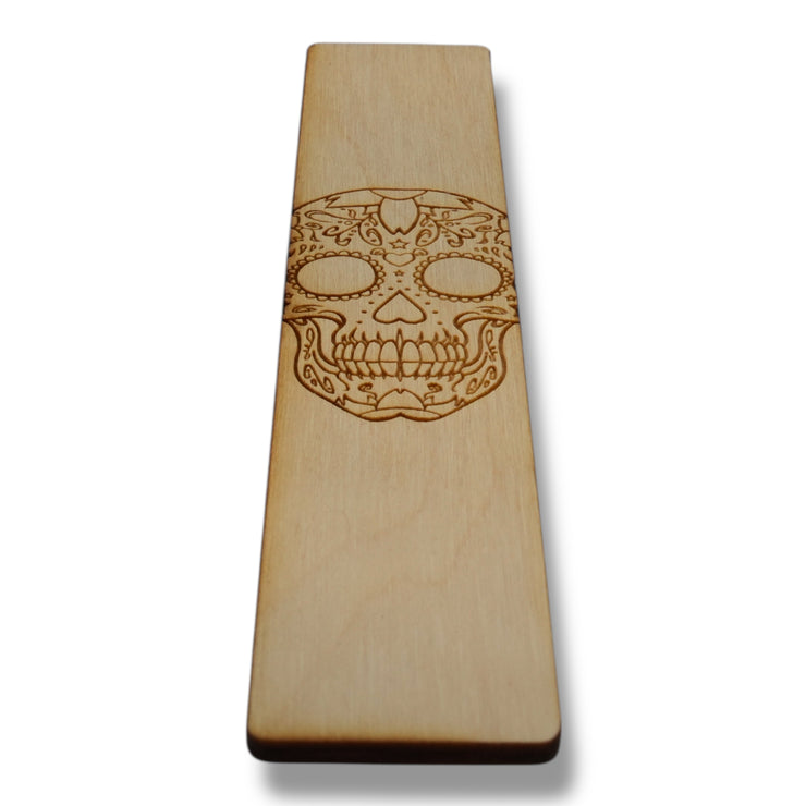 Bookmark - Sugar Skull - Birch Wood