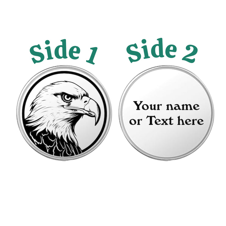 Challenge Coin - PERSONALIZED - CUSTOM - Bald Eagle