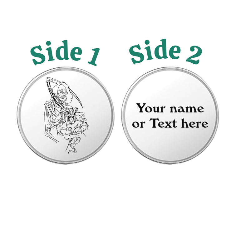 Challenge Coin - PERSONALIZED - CUSTOM - Dealer of Death Grim Reaper