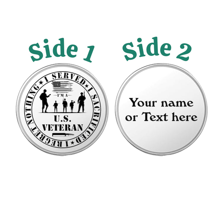 Challenge Coin - PERSONALIZED - CUSTOM - US Veteran