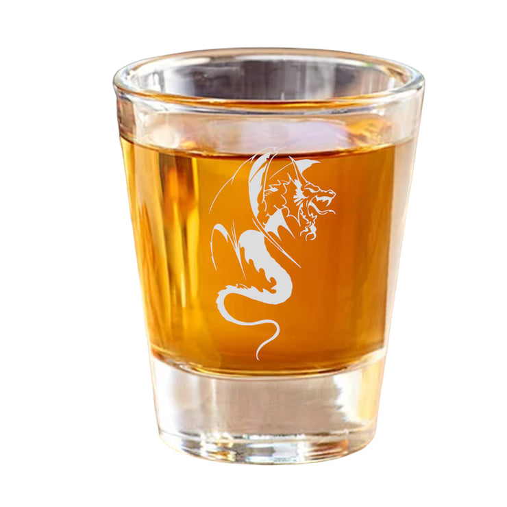 2oz Dragon Three SHOT GLASS