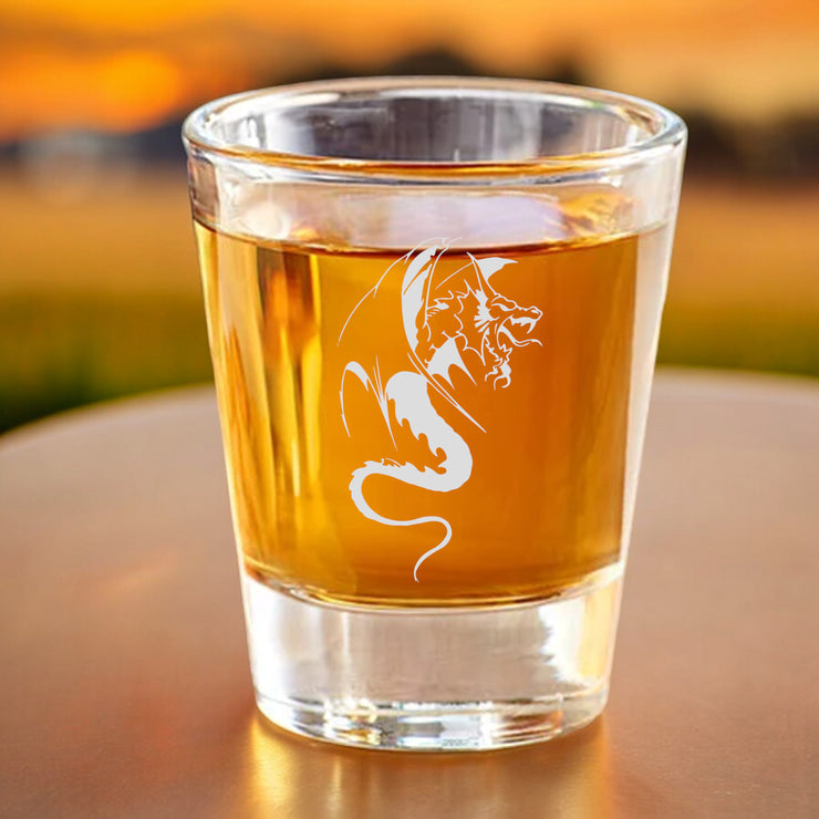 2oz Dragon Three SHOT GLASS