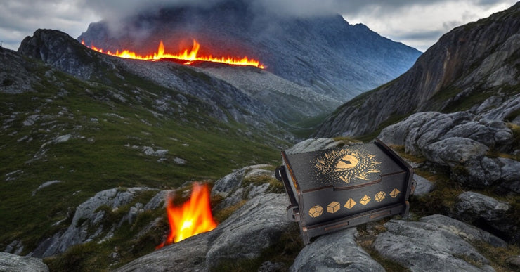 Dice Box - BLACK - Dragons Eye 6x4x3
