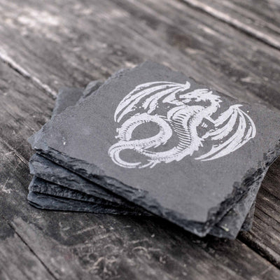 Coaster - Slate - Flying Dragon - SET OF 2