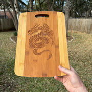 Flying Dragon Cutting Board 14''x9.5''x.5'' Bamboo