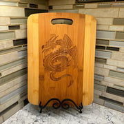 Flying Dragon Cutting Board 14''x9.5''x.5'' Bamboo