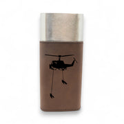 Cigar Case with Cutter - Helicopter Lineman Leather