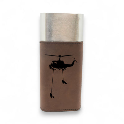 Cigar Case with Cutter - Helicopter Lineman Leather