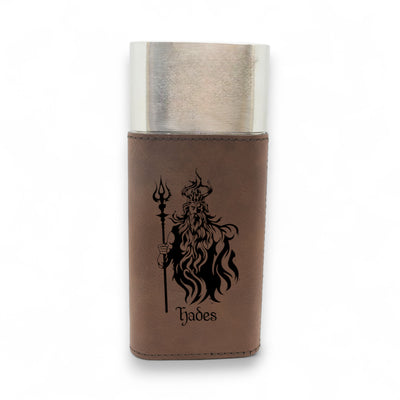 Cigar Case with Cutter - Hades God of the Underworld - Leather