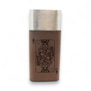 Cigar Case with Cutter - Queen of Hearts - Leather