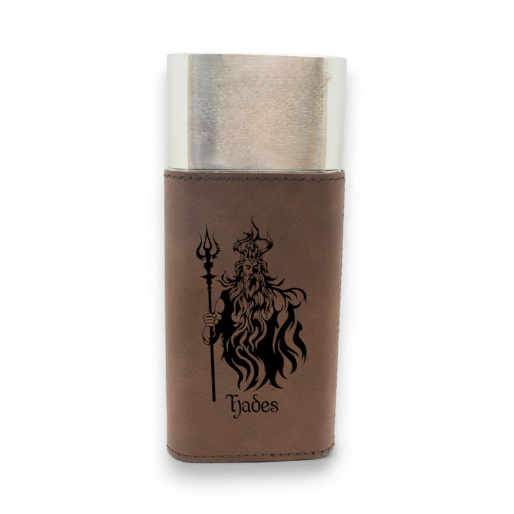 Cigar Case with Cutter - Hades God of the Underworld - Leather