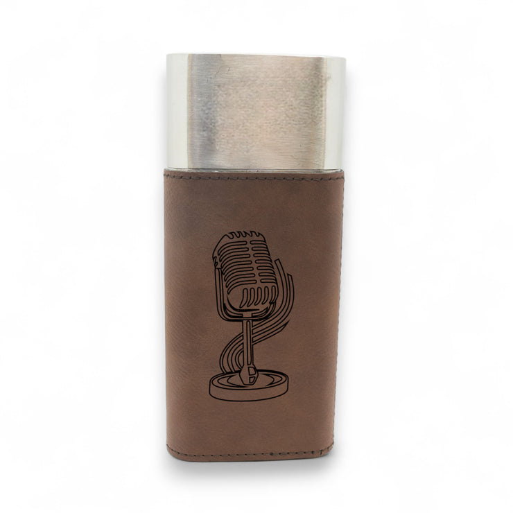 Cigar Case with Cutter - Microphone - Leather