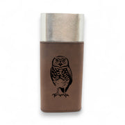 Cigar Case with Cutter - Burrowing Owl - Leather