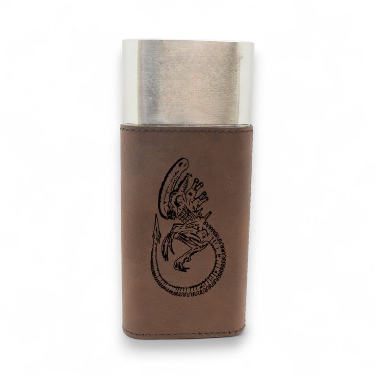 Cigar Case with Cutter - Alien Fossil Leather