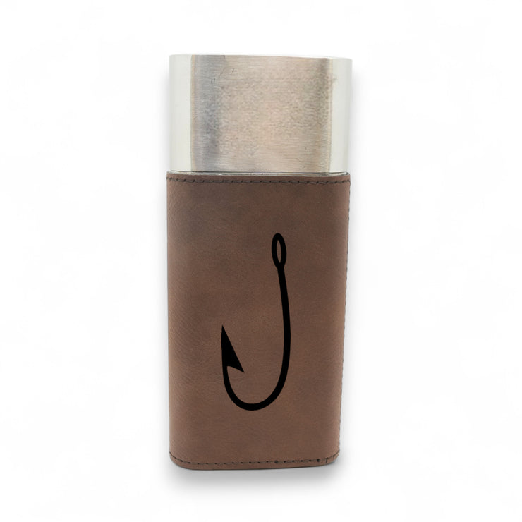 Cigar Case with Cutter - Fish Hook - Leather