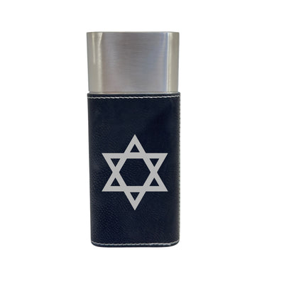 Cigar Case with Cutter - Star of David - Leather