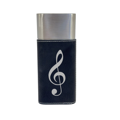 Cigar Case with Cutter - Treble Clef note - Leather