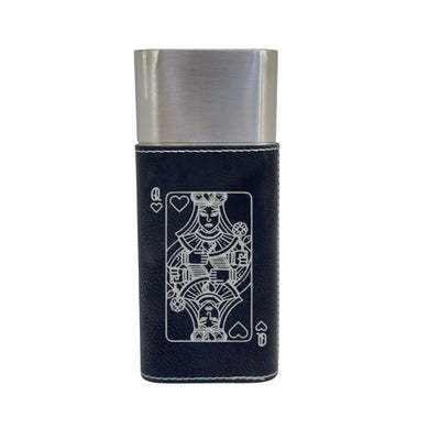 Cigar Case with Cutter - Queen of Hearts - Leather