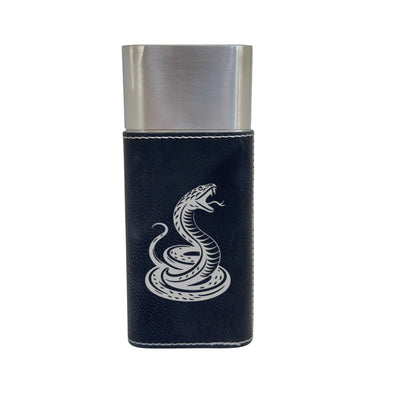 Cigar Case with Cutter - Coiled Snake - Leather