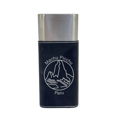 Cigar Case with Cutter - Machu Picchu Peru - Leather