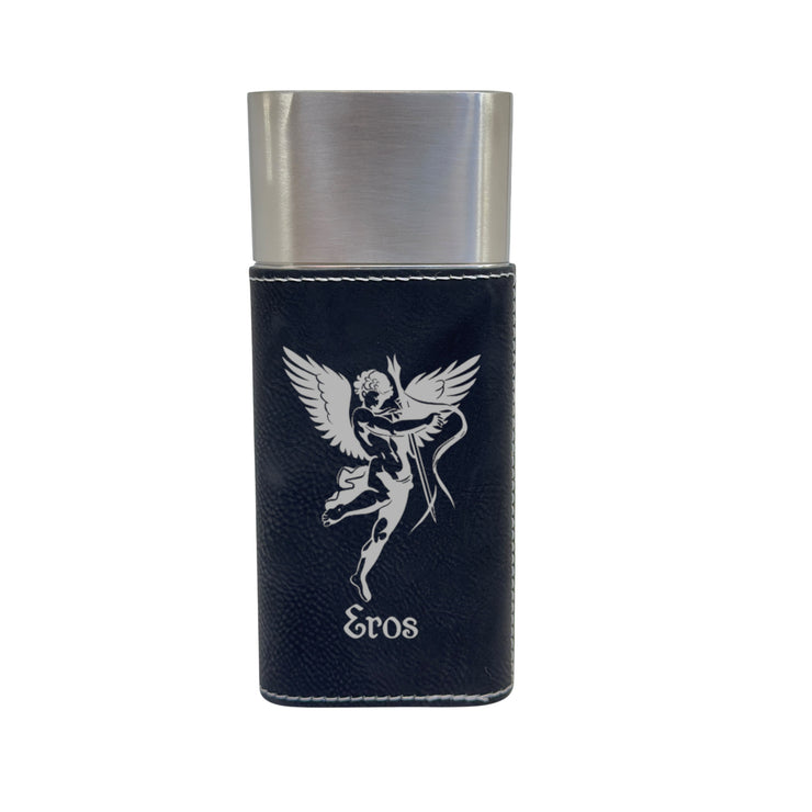 Cigar Case with Cutter - Eros God of Love - Leather